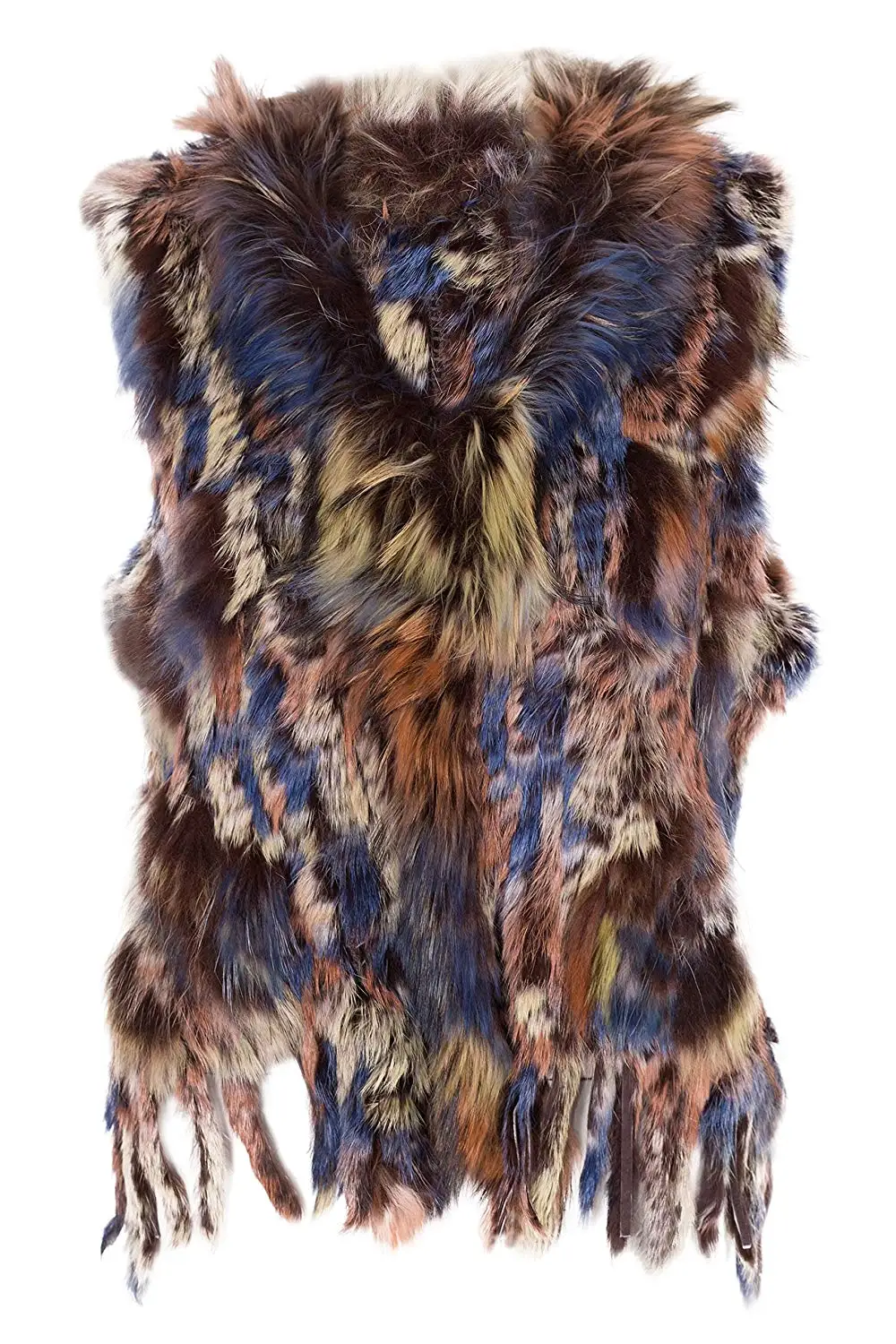 Minetom/® Women Faux Fur Vest Gilet Waistcoat Synthetic Fox Wool Jacket Outwear Gilet