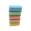 Wave shape dish wash non-abrasive scrubber cleaning sponge