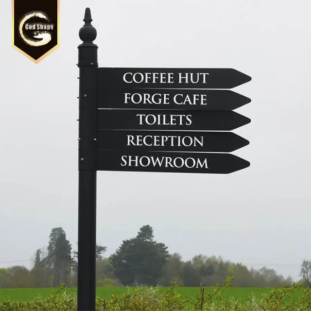 Outdoor large freestanding aluminium illuminated led pylon sign advertising illuminate pylon sign