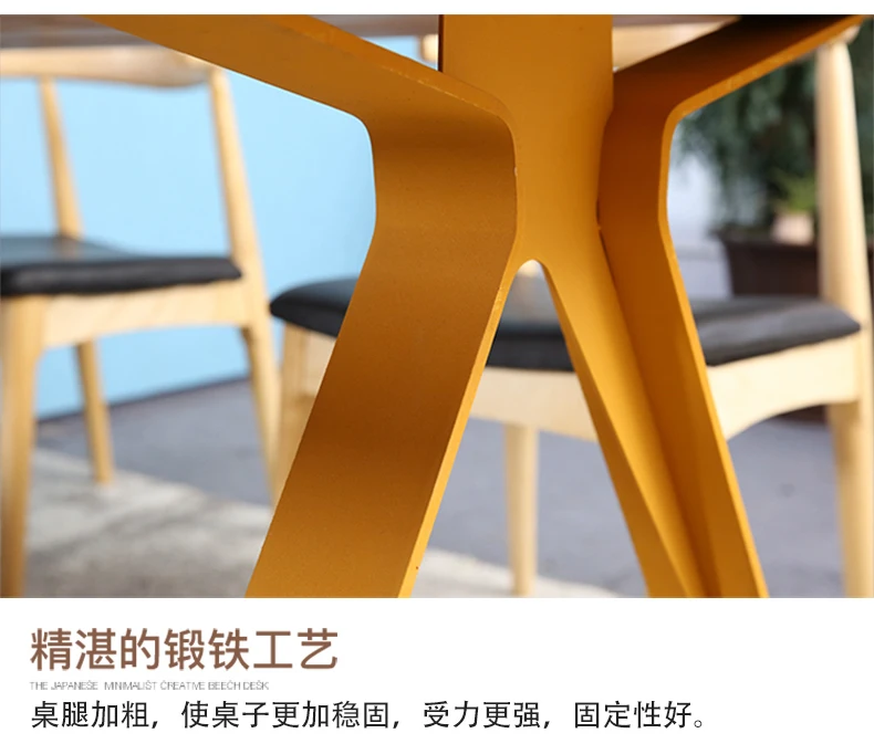 Solid Wood Dining Table Malaysia Imported Rubber Wood Dining Room