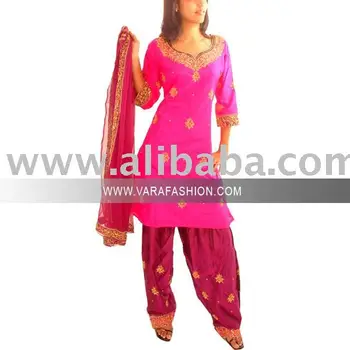 pure silk punjabi salwar suit