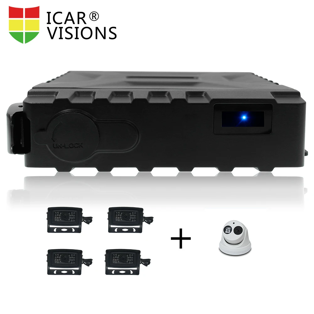 
Waterproof mini unlimited SSD storage 4CH 1080P multiple video input 3G WCDMA GPS tracking car dvr camera 