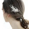 Small Style Silk Chiffon Flower Bridal Hair Accessories Barrette Wedding Headpiece Side Flower Hair Clips