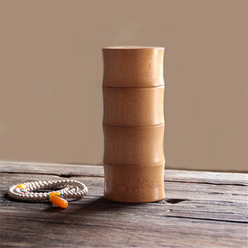 

Natural Bamboo Tea Container Accept Customized Factory Wholesale Price, Yellow