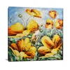 Custom Wall Hanging Abstract Orchid Large Yellow Flower Art Oil Painting