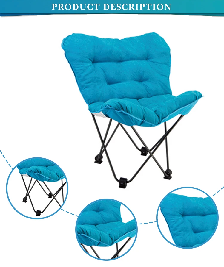 Garden Leisure Comfy Cheap Lightweight Folding Nordic Office Metal Iron