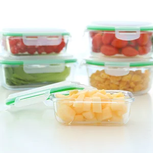 Image of High Quality Microwave Safe eco leak proof biodegradable insulated heating Glass kids bento Lunch Box with Lid