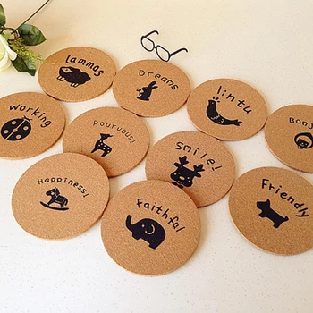 cork drink coasters