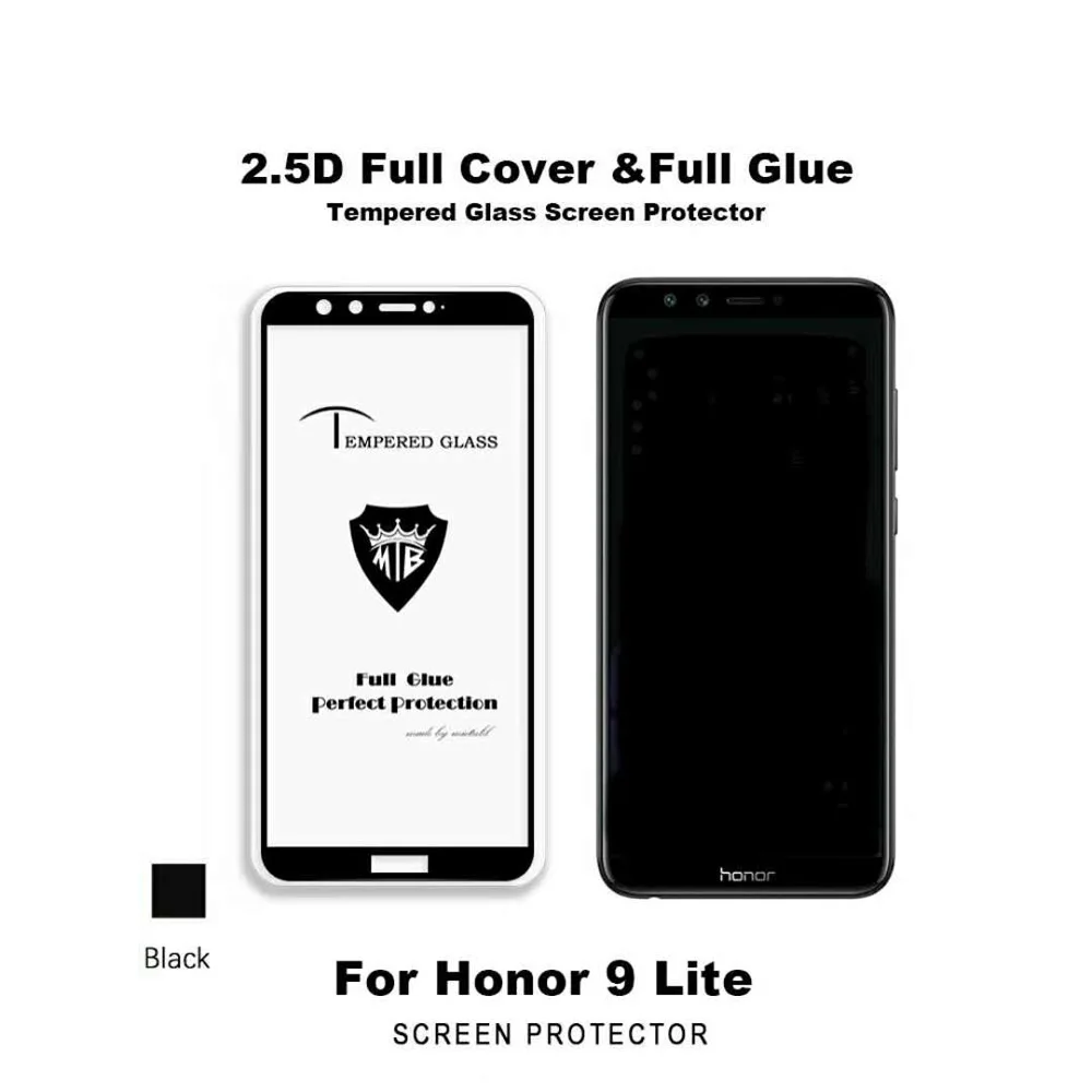 Tempered Glass Screen Protector for Huawei Honor 9 lite / 9H 2.5D Full Cover & Full Glue film