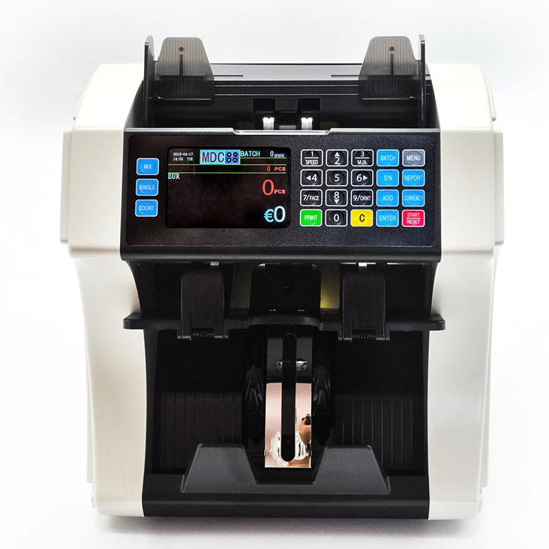 Bank Note Professional Two Pocket Bill Banknote Sorter Money Counter