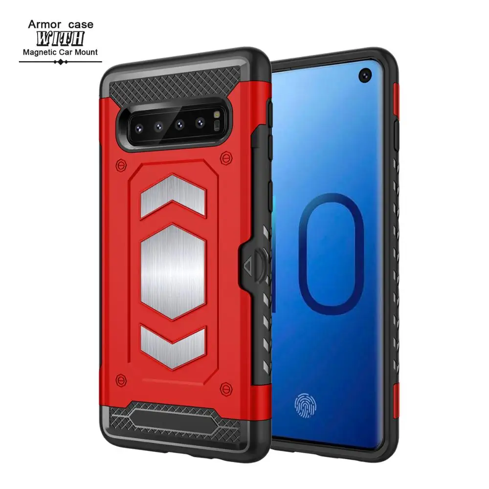 

S10 Shockproof Mobile Phone Cover 2 in 1 PC TPU Shell Combo Hybrid Waterproof Phone Case For Samsung S10 Plus