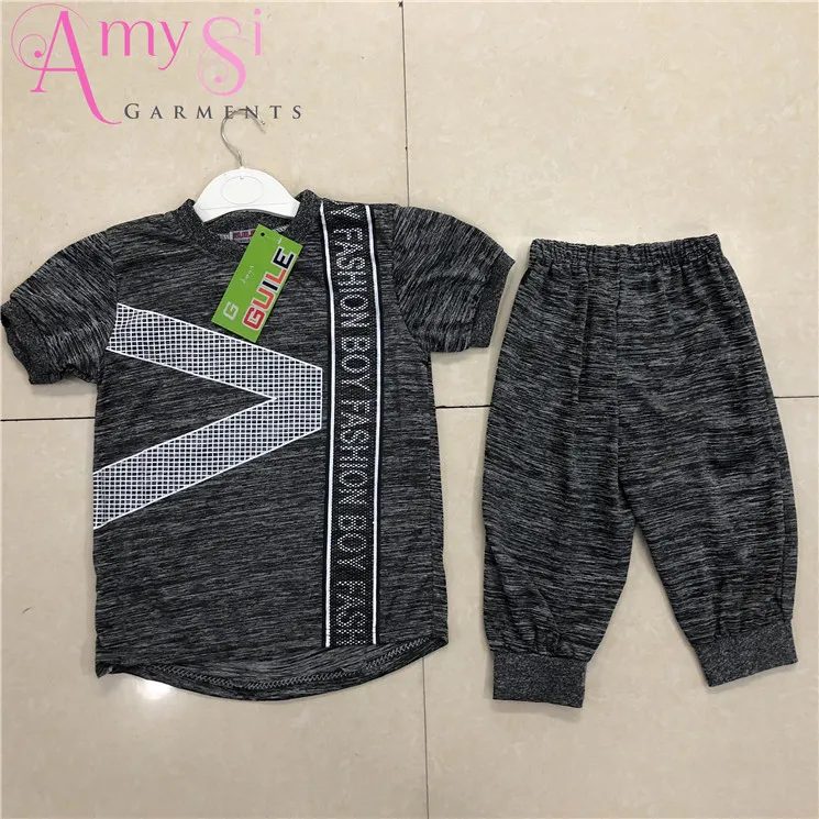 

1.76 USD BT034 short sleeve summer cool baby boys clothes set for 3 -7 years, Mixing color as pictures