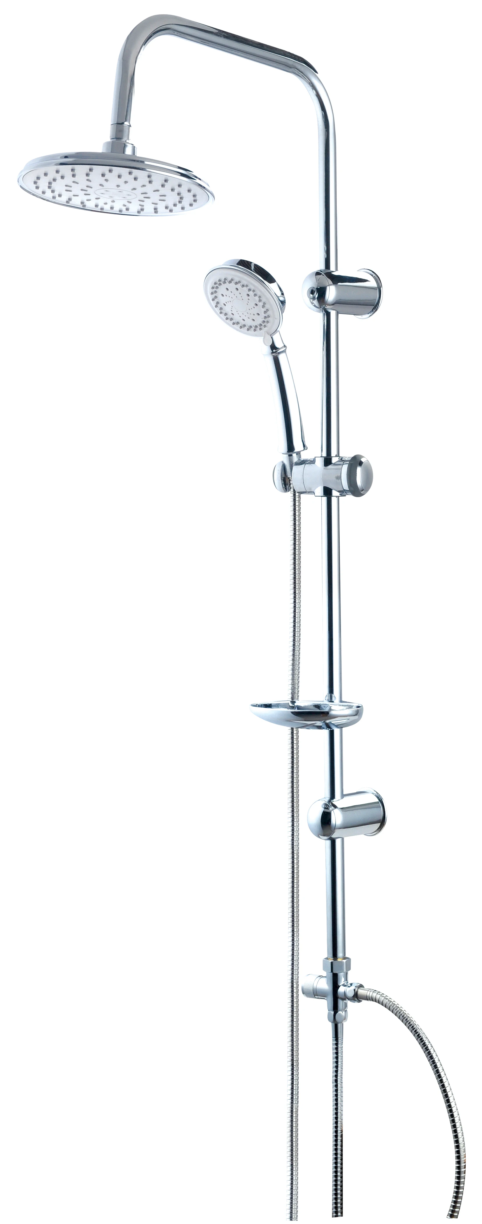 Factory Wholesale Wall Mounted Dual Handle Bathroom Rain Shower Set