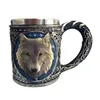 Hot Sale Personalized Handmade Resin Wolf Coffee Mugs