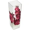 Square Acrylic Vases clear square vase square plastic flower holder