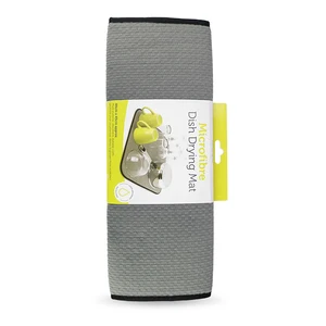 Image of est selling waffle weave microfiber folding washable kitchen place mat set dinner table set dishes drying mat