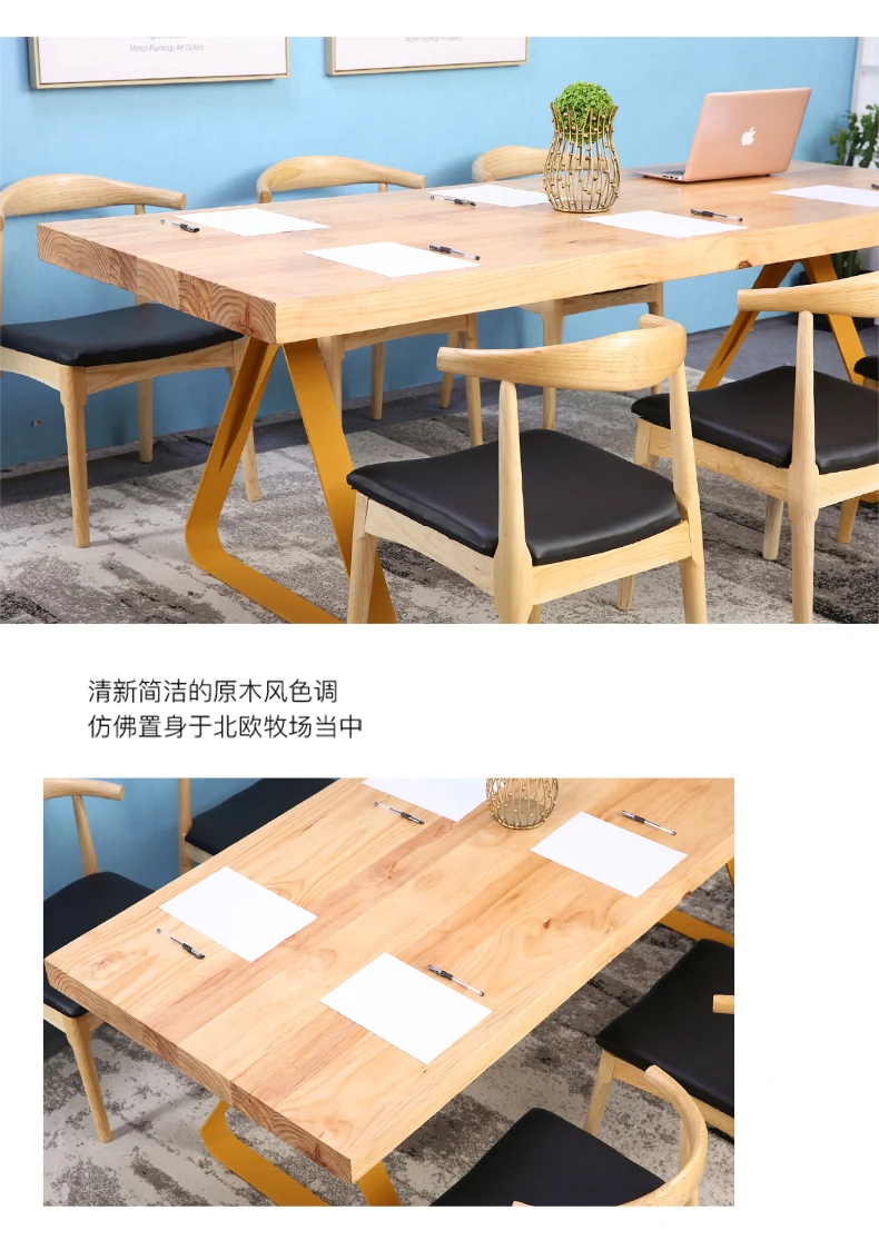 Solid Wood Dining Table Malaysia Imported Rubber Wood Dining Room