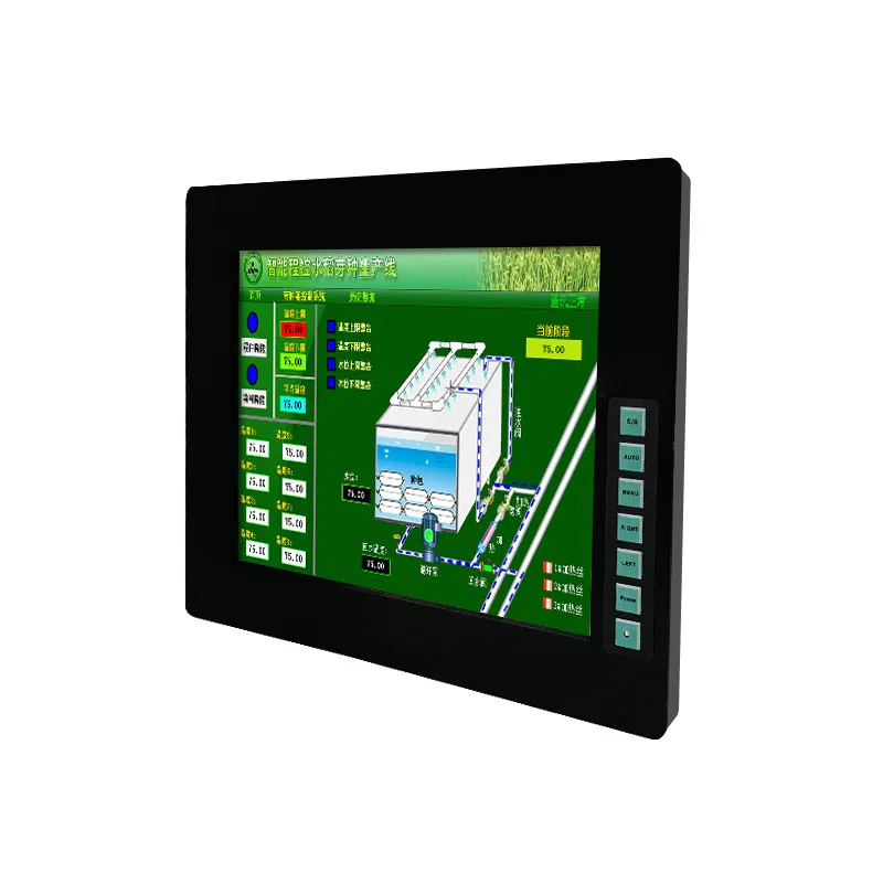 

TFT lcd tempered glass monitor 12 inch industrial grade IP65 12V DC supports panel VESA rackmount mounting FPM-6121-NT Xingtac