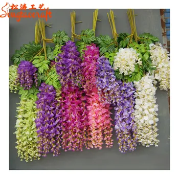 China Factory Import Silk Flowers Of Artificial Wisteria Flower