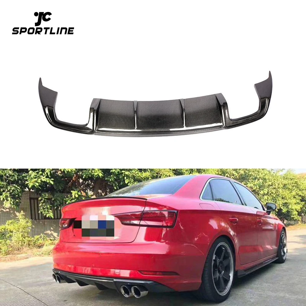 

Carbon Fiber A3 Rear Valance Diffuser for Audi A3 8V Dynamic Sedan 4-Door 2017 2018 2019