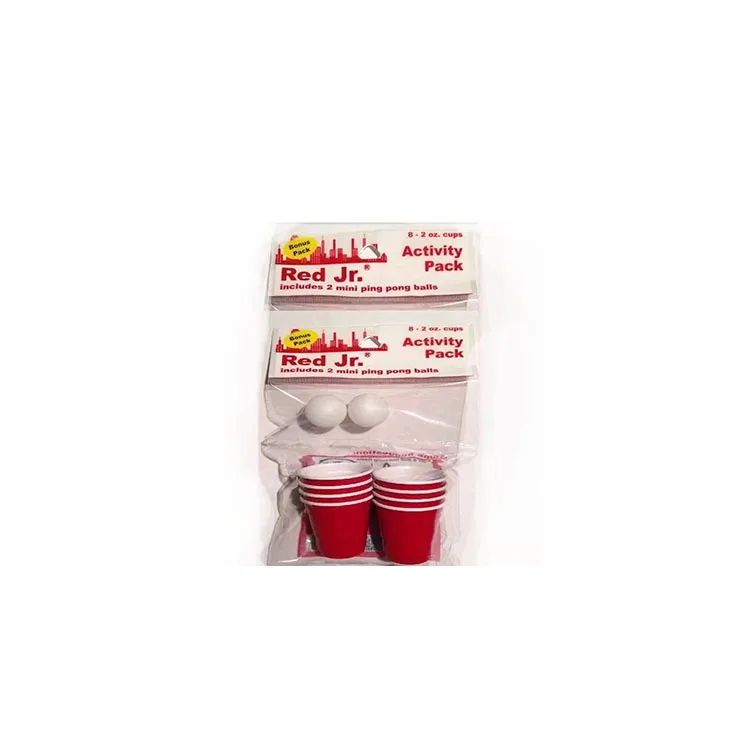 
Disposable plastic red cup drinking game party beer pong kit 