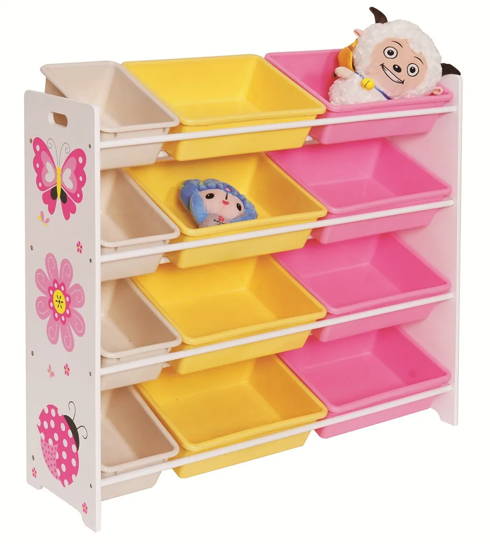 High quality wooden kid's toy storage shelf for gifts