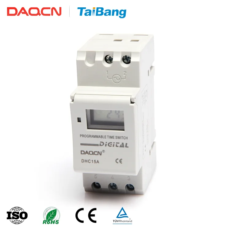 Daqcn Dhc15a High Quality Ac 220v 24 Hour Programable Timer Switches