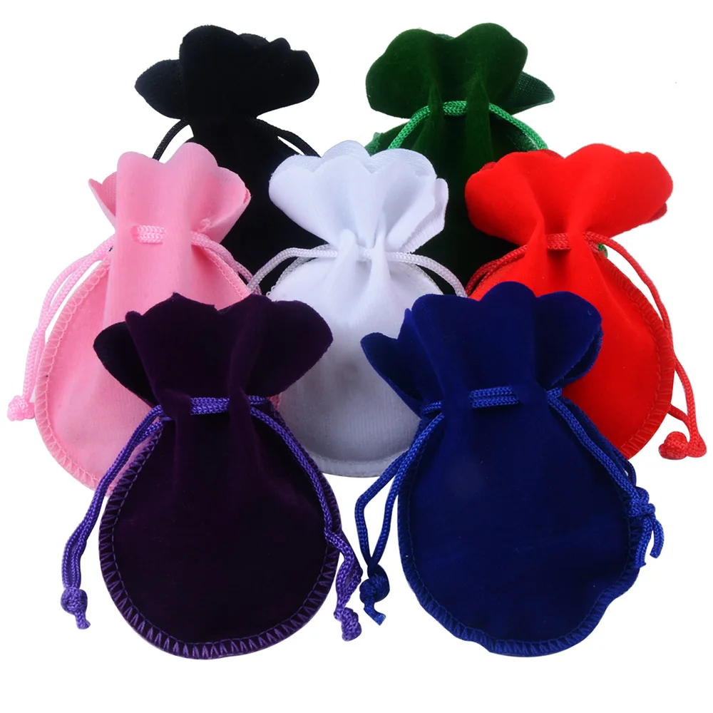 

Round Shape Jewelry packing Gift Pouch 7*9cm Velvet Bag