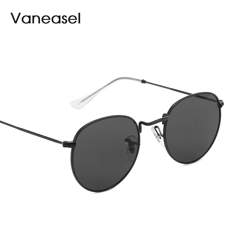 Ultralight Round Frame Sun glasses for Women Fashion Metal Frame Sunglasses