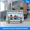 mobile billboards adverting solar panels for travel trailers message moving sign