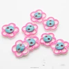 Fashion Flower Type 12mm 2-Holes Pink And Blue Color Plastic Kids Baby Coat Buttons