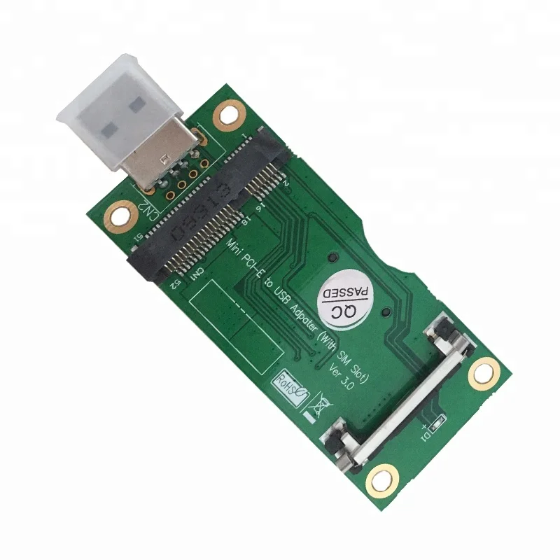 

Mini PCI-E to USB Adapter for WWAN/LTE Module with 8Pin SIM Card Slot