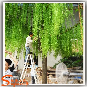 High Imitation Artificial Weeping Willow Tree Large Indoor Led Lighted Decorative Trees Park Garden Decor Buy Willow Tree Artificial Weeping Willow