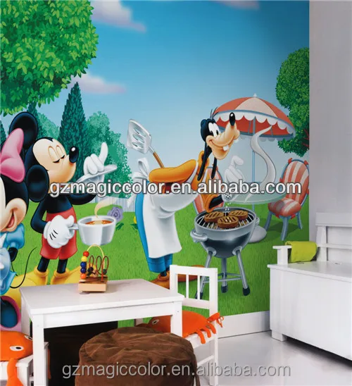 ミッキーマウスとドナアヒル漫画の写真の壁紙レストラン装飾 Buy ミッキーマウスとドナアヒル壁紙 漫画のフォト壁紙 ミッキーマウス壁紙レストラン Product On Alibaba Com