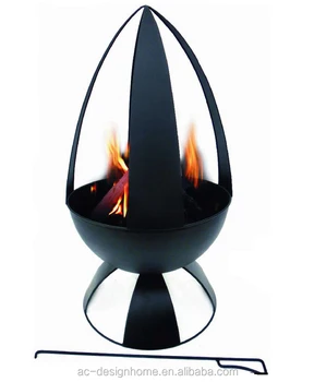 Matt Black Round Outdoor Iron Fire Pit Buy Fire Pit Stand Round