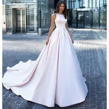 vestido de noiva cetim liso