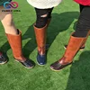 Wholesale Monogrammed Embroidered Leather High Rain Duck Boot With Zipper
