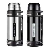 

2L Big capacity stainless steel vacuum flask for outdoor deluxe travel mug/sports water bottle thermos with handle