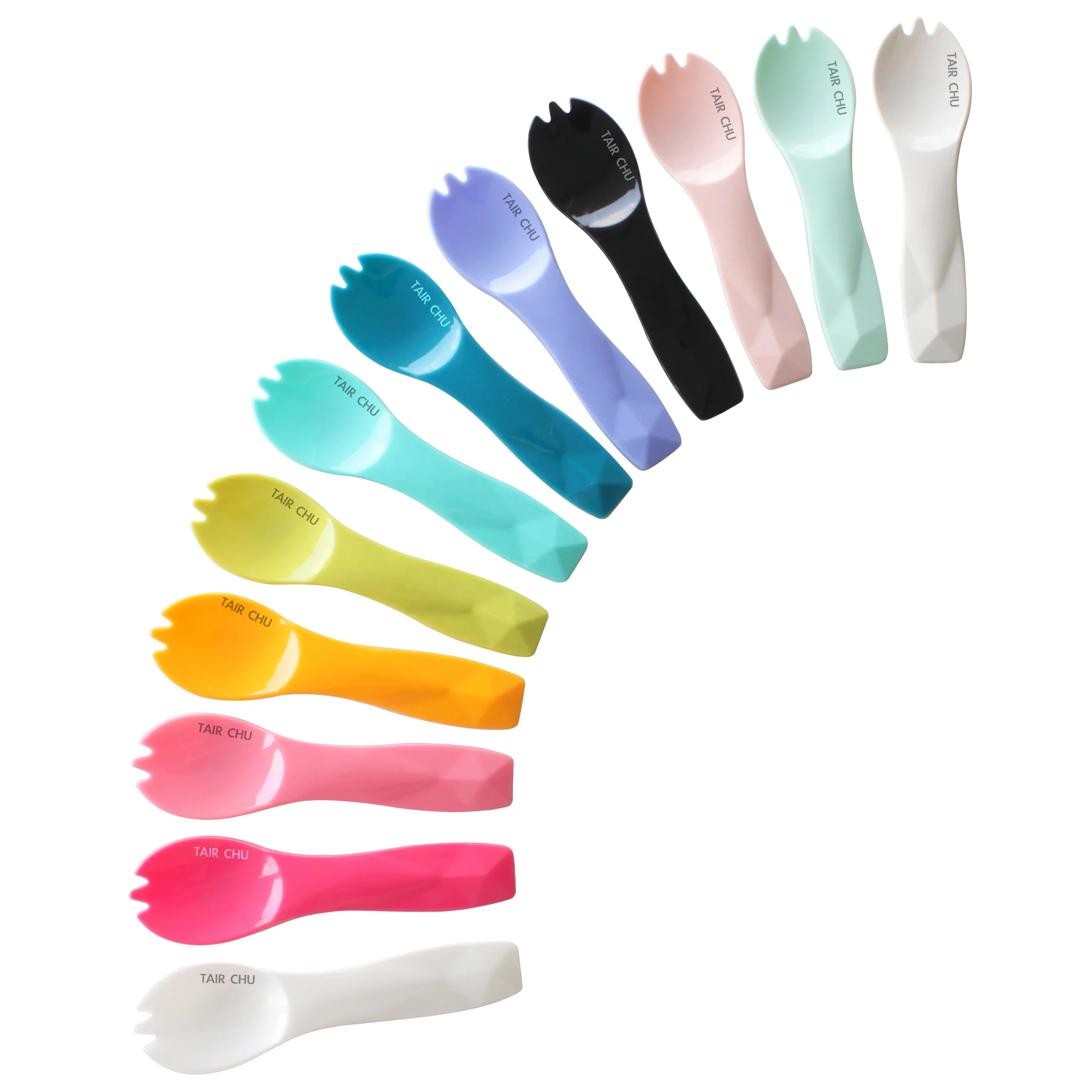 Disposable plastic ice cream spoon