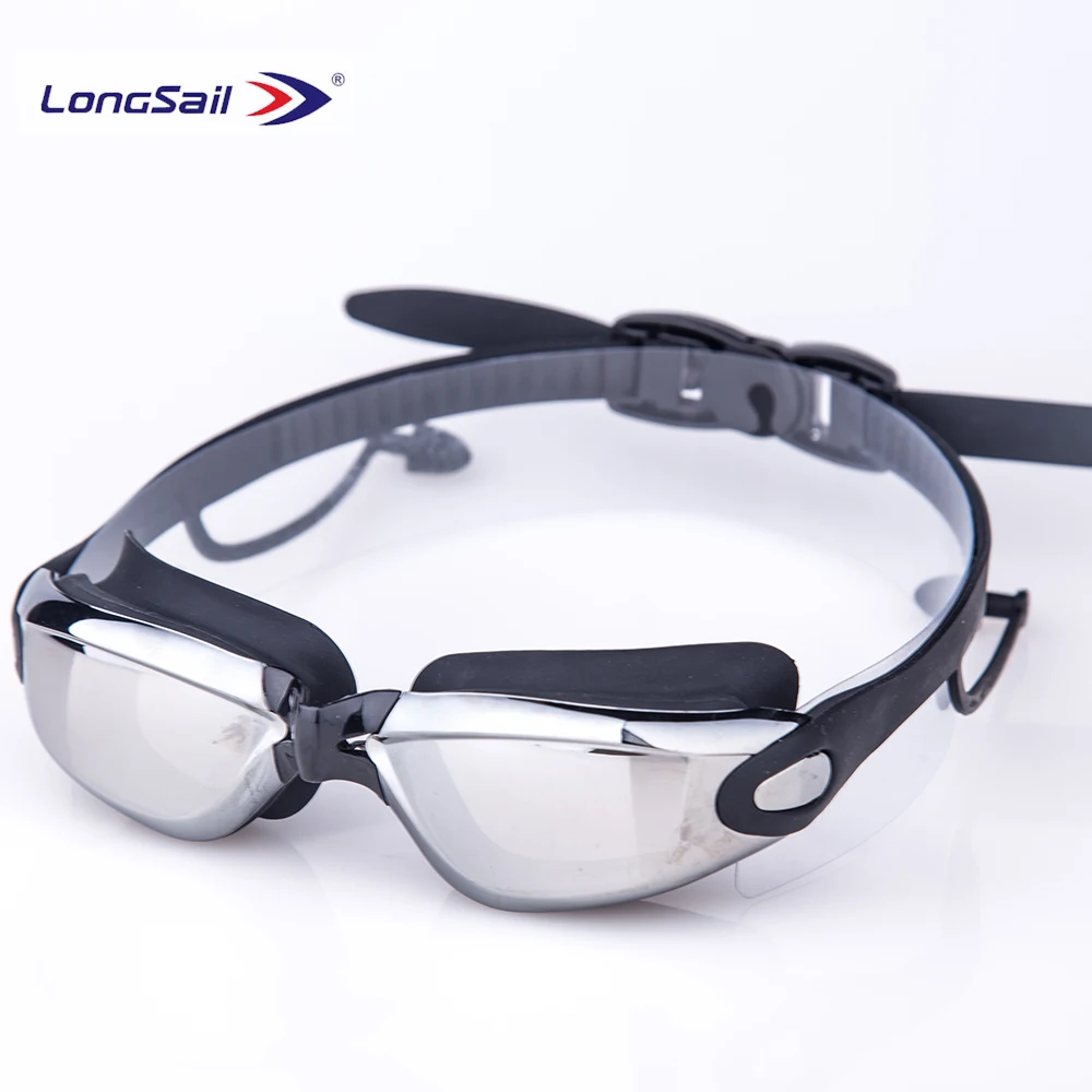 

Wholesale Professional Waterproof Anti Fog Glasses Clear Vision Swimming Goggle with ear plug, Custom color