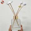 Best 100ml Square Empty Bottle Reed Diffuser Bottles with gypsum flower Reed Gypsum flower Reed Gold mesoporous aluminum cover