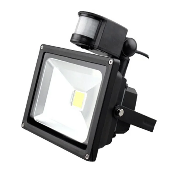 wired flood light with camera