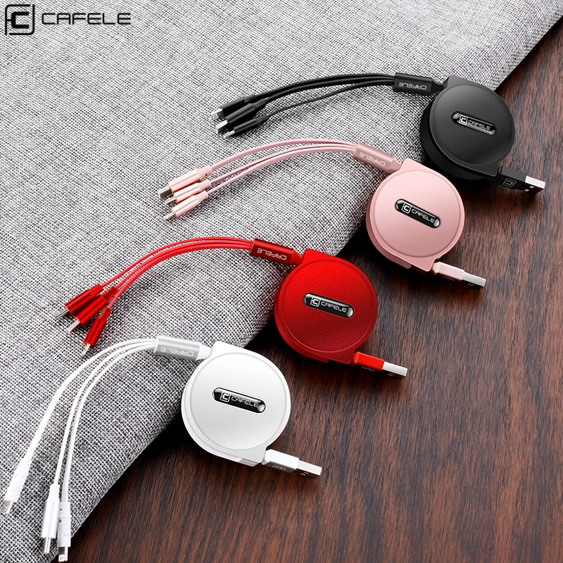 

China Factory Supply Accept Customize 3in1 usb charging cable Multi usb cable for iPhone for android, Black;blue;red;rose gold;white