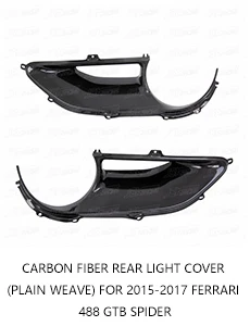 N STYLE CARBON FIBER REAR SPOILER FOR 2015-2017 FERRARI 488 GTB