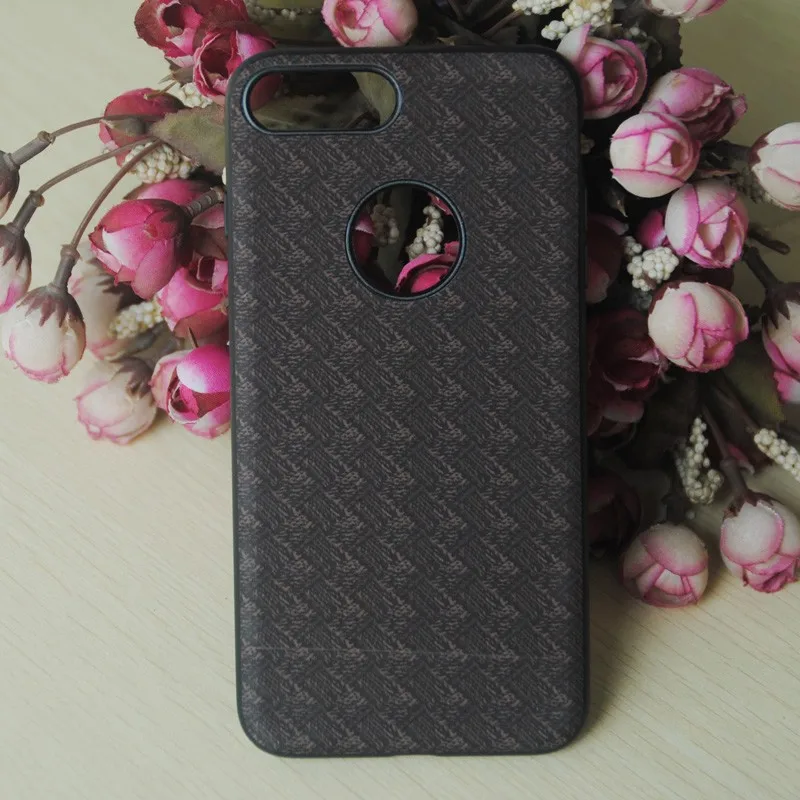 Newest beautiful TPU Cover mobile phone leather Case for iPhone 7 / 7 plus used with ring buckle