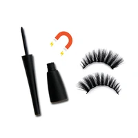 

no logo waterproof magnetic eyeliner for magnetic Lashes use black liquid eye liner