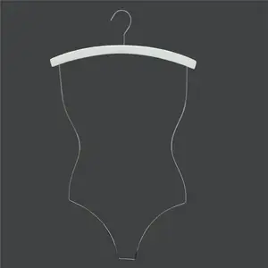 Image of HHanger White Wooden top body form hanger sports coat swimwear hangers