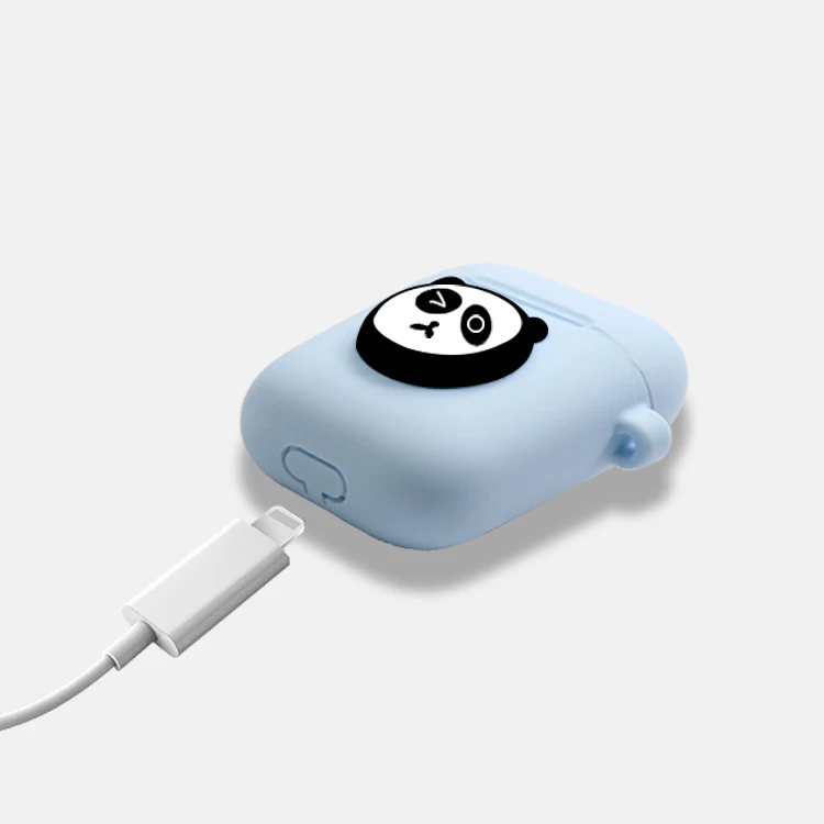 silicone wireless headphone charging box custom cover case for airpod