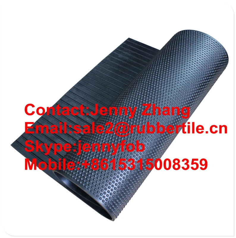 4x6 Black Rubber Floor Mat Durable Antislip Designed For Stables