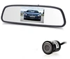 2019 Car rear view monitor waterproof shockproof rear mirror 4.3" dual lens camera